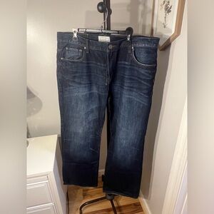 Aeropostale Benton Original  38x34 Bootcut Jeans NWOT Dark Wash 100% Cotton